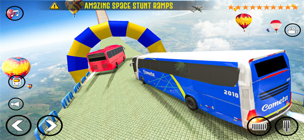 巴士模拟器巨型坡道特技-游戏截图2